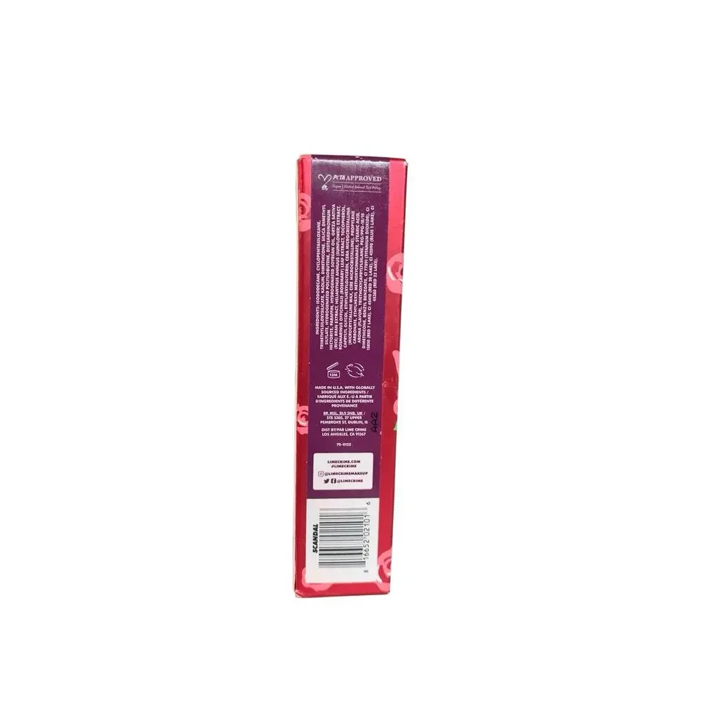 Lime Crime‎ SCANDAL Velvetines Liquid Matte Lipstick 2.6 mL 0.088 oz